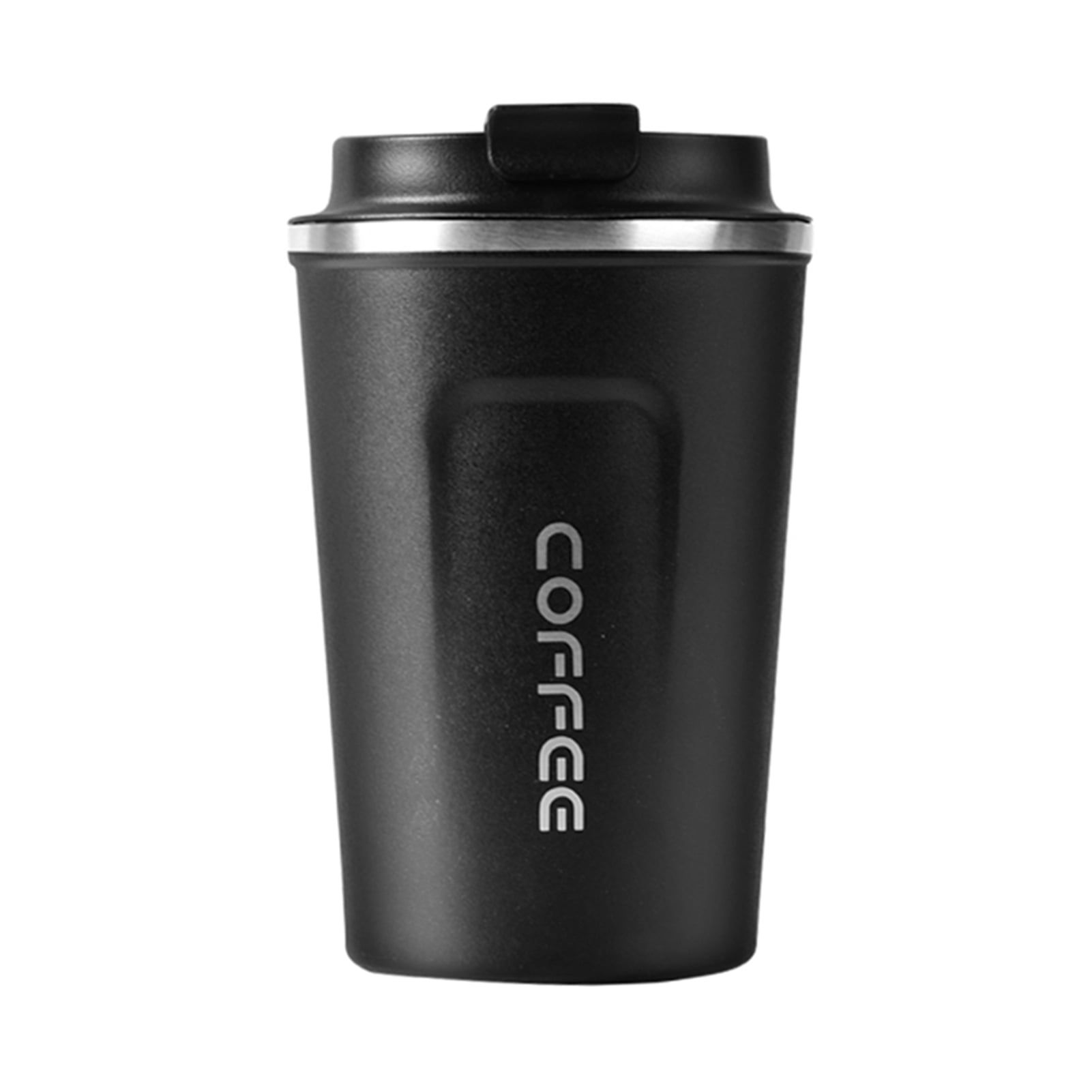 Black Coffee Mug Leakproof Coffee Cup Stainless Steel Insulated Thermal Flask UK 
