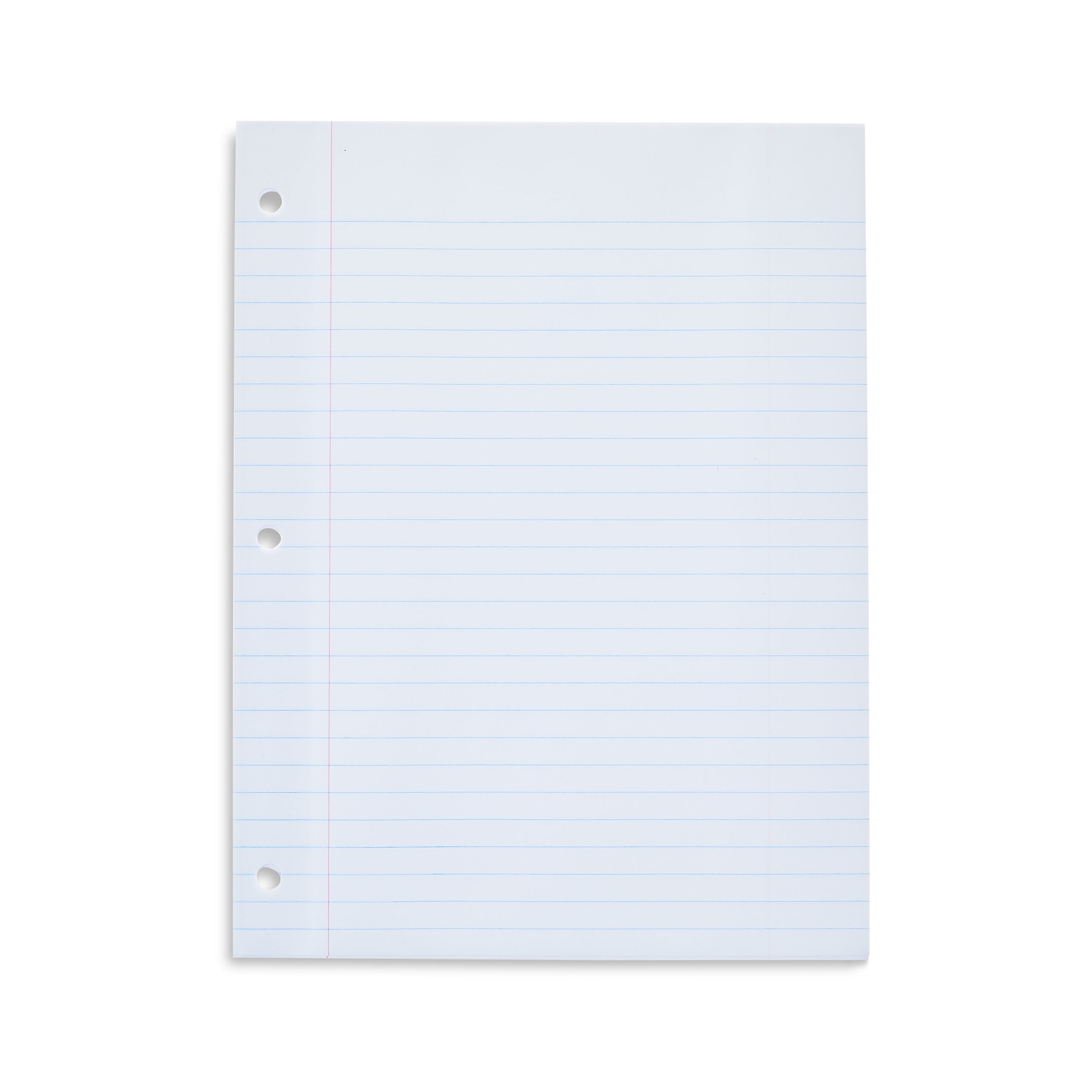 (2 pack) Pen+Gear Wide Ruled Reinforced Filler Paper, 8" x 10.5", 100 Sheets