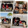 thumbnail image 5 of Black Gnomes Daisy Outdoor Waterproof Pillow Covers, Pastoral Country Garden Floral Decorative Rectangle Throw Pillowcase Sofa Cushion Sham for Patio/Couch/Chair, 20"x12" 2 Pack, 5 of 8