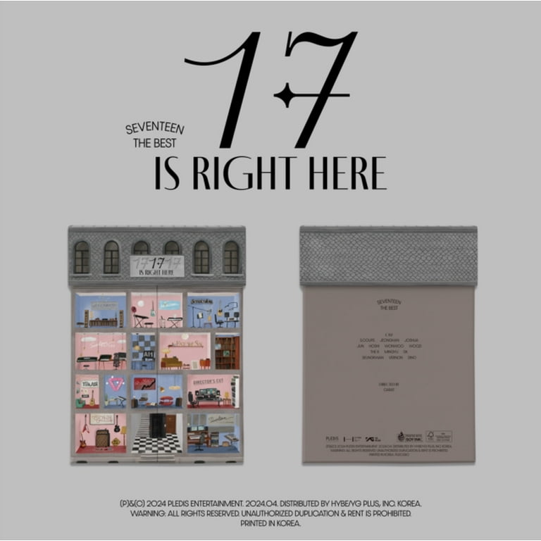 SEVENTEEN svt 17 IS RIGHT HERE DEAR盤 CD SEVENTEEN BEST ALBUM '17 IS RIGHT HERE' - DEAR VER
