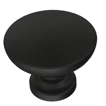 Liberty P29523C-FB 1 3/16" Flat Top Round Cabinet Knob Flat Black