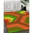 thumbnail image 3 of Ahgly Company Machine Washable Indoor Round Transitional Pistachio Green Area Rugs, 3' Round, 3 of 7