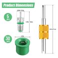 thumbnail image 3 of Kit de Joints de Tuyau de Charge R134a 1/4 Pouce 36 Pcs Accessoires de Valve de Climatiseur Inclut 30 Joints de Tuyau de Valve, 3 of 7