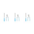 thumbnail image 1 of Redempat 2x Pet Nail Scissors With Comfortable Rubber Handle For Stress-free Trimming Is Simple blue small size 3Set, 1 of 6