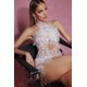 thumbnail image 4 of Vestido Bellabarnetten Ignacia sin mangas, gargantilla con lentejuelas y perlas, 4 of 7