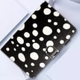thumbnail image 6 of Case for 7 Inch Android Tablet/Galaxy Tab A 7-Inch SM-T280 /Galaxy Tab 4 7" T230 /Onn 7 Inch, PU Leather Folio Kickstand Cover, Wave Point Pattern with Pen Slot & Card Slots, Black + White, 6 of 9