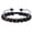 A, variant on Hot Selling 10mm Black Onyx Bead Bracelet for Men - Adjustable Alphabet Initial Couples Bracelet