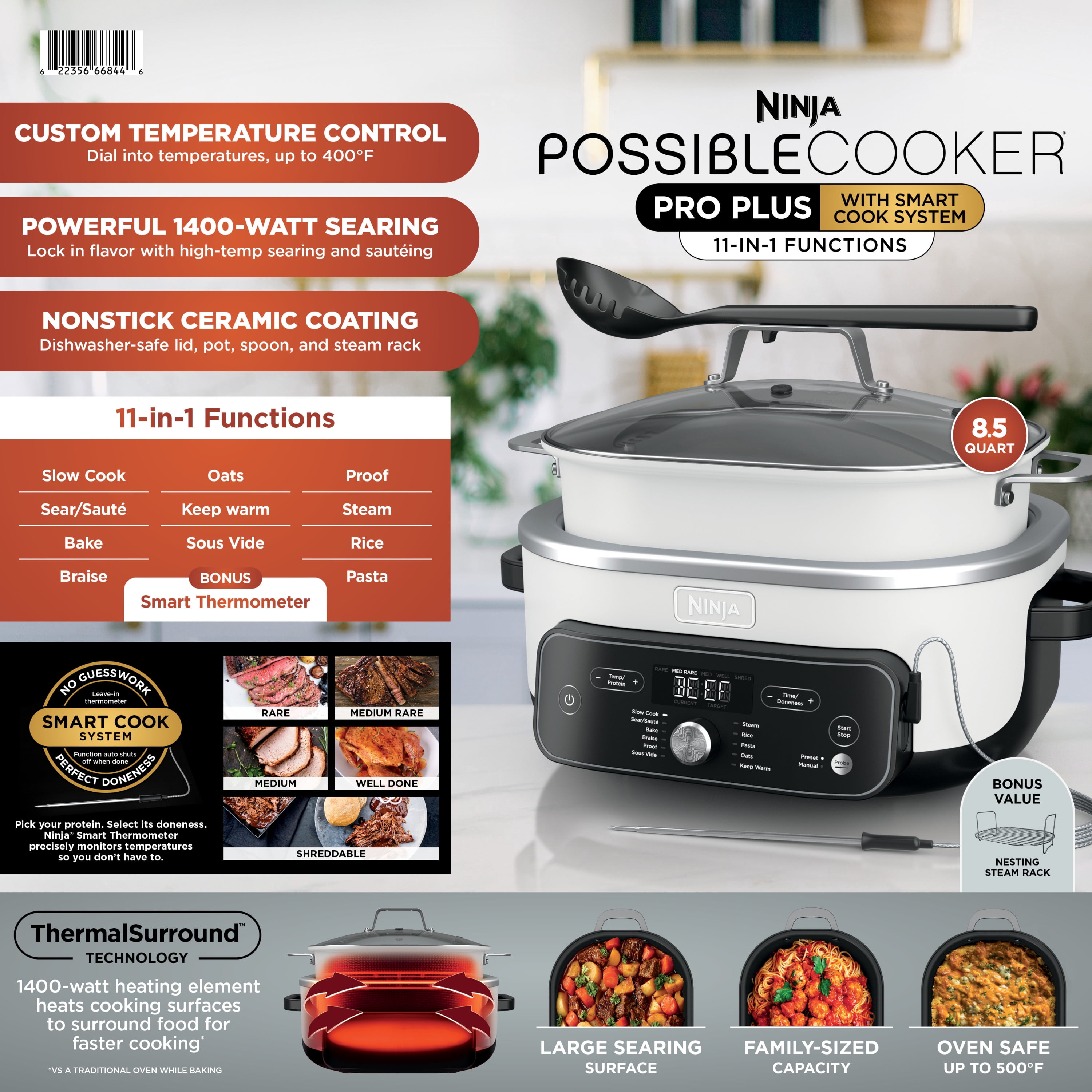Ninja, Multi-Cooker, MC2052CO 17-in-1 PossibleCooker PRO 8.5 Qt