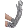 thumbnail image 1 of Long Opera Party 20s Satin Gloves Stretchy Adult Size Elbow Length, 1 of 5
