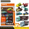 thumbnail image 2 of 1 64 Alloy Engineering Car with Gift Box  Excavator  Forklift  Stacking Machine  Forklift  Road Press  6/8 Pcs, 2 of 9