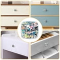 thumbnail image 5 of 4 Pieces Set Drawer Pulls Handle Square Wardrobe Cabinet Knobs with Stainless Steel Screws Furniture Kitchen Decor, 5 of 5