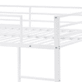 thumbnail image 2 of MAYEERTY Full Over Full Bunk Bed, Metal Bunk Bed Frame with Built-in Ladder, for Small Spaces, No Boxspring Required, White, 2 of 12