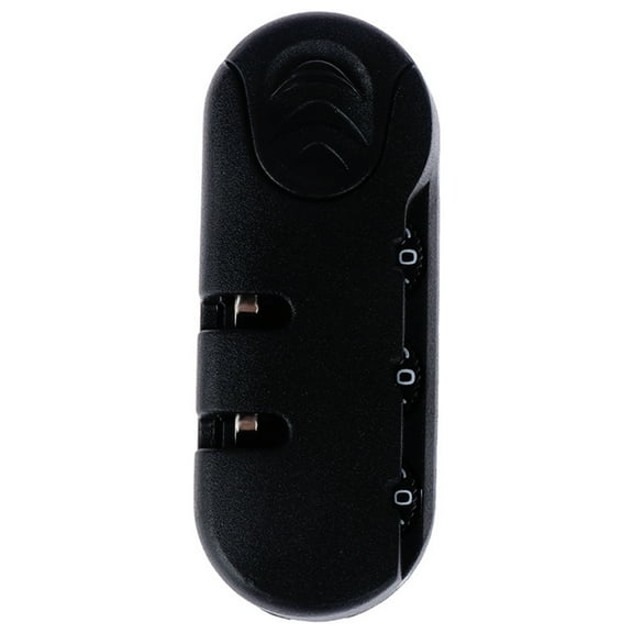 Small Black Luggage Lock Suitcase Lock Backpack Safety Lock ABS Texture Combination Lock for Secure Travel Experience