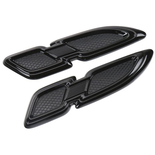 Para 1997-2020, cubierta de ventilación de flujo de aire, pegatina decorativa para guardabarros, accesorios para motor de coche, color negro