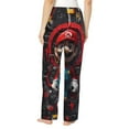 thumbnail image 3 of Sigee Mario H Print Women's Soft Pajama Pants - Breathable and Comfortable Lounge Sleep Bottoms with Elastic Waistband and Pockets-Medium, 3 of 9