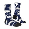thumbnail image 2 of Goofa Angry Shark Printed Men's Crew Socks, Soft Durable Breathable Moisture-Wicking with Odor Control Cotton socks, 2 of 9