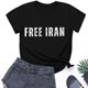 thumbnail image 5 of Camiseta de Manga Corta Impresa, Desgaste Diario Casual, 95% Poliéster 5% Spandex, Tops de Cuello Redondo para Mujeres, 5 of 5