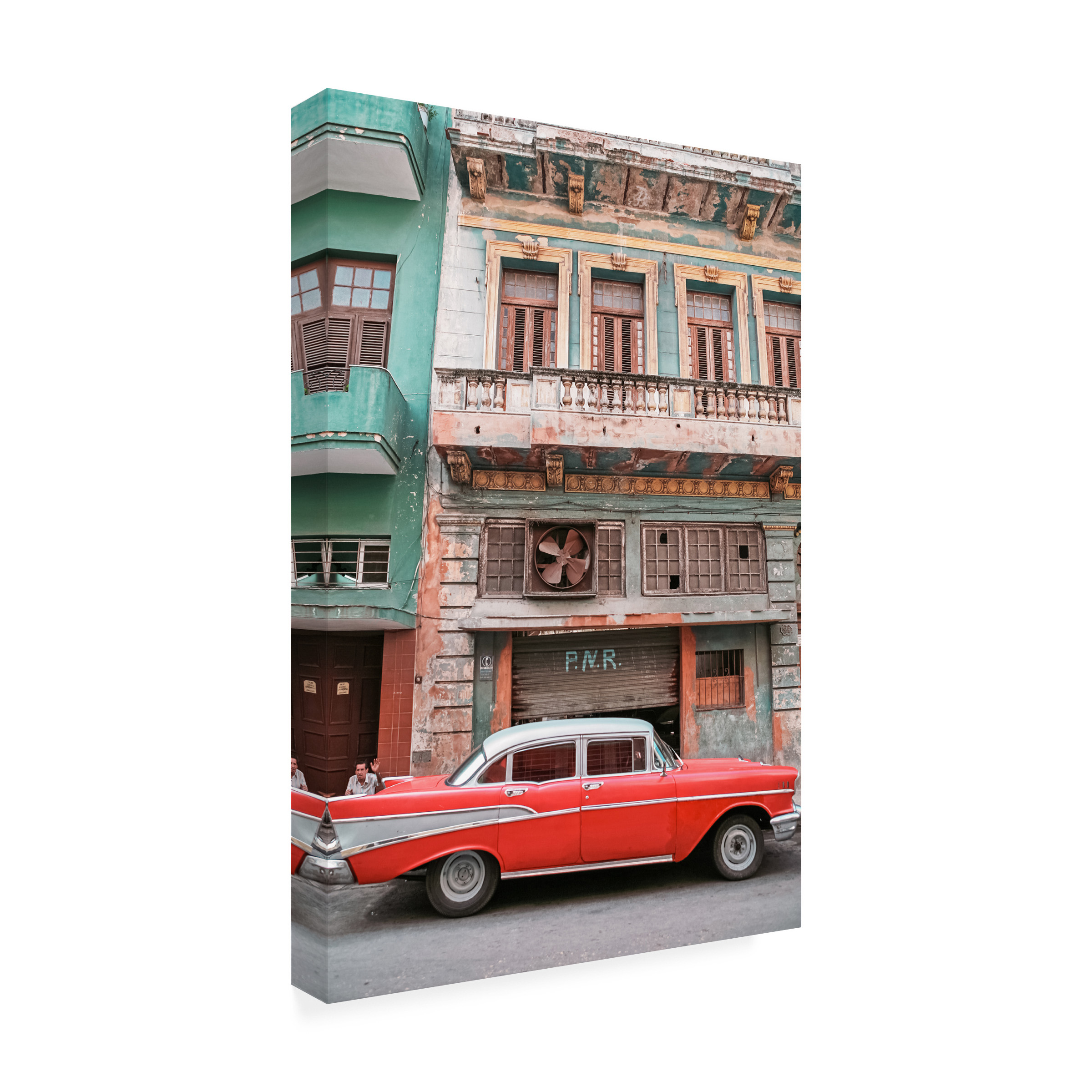 Canvas Wall Art - Alexander Yakovlev 'Cuban Car 9' Wall Art for Living Room, Bedroom, or Office DÃ©cor by Trademark Fine Art - 12 x 19 Inches