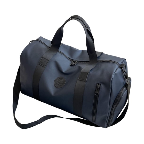 Bolsa de viaje tipo lona, bolsa para artículos personales, bolsa de equipaje para vacaciones, actividades al aire libre y negocios. Azul