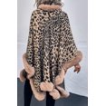 thumbnail image 2 of KRE Prime Women Leopard Open Front Poncho, 2 of 17