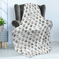 thumbnail image 4 of Eyebrow Soft Flannel Fleece Throw Blanket, Assortment of Colorful Eyes and Brows in Various Shapes Close and Open Eyelids, Cozy Plush for Indoor and Outdoor Use, 50" x 70", Multicolor, by Ambesonne, 4 of 5