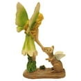 thumbnail image 3 of Fairy Girl Petting Mouse Ornament Mini Yard Accessory Garden Supply Miniature Figurine Outdoor Decor, 3 of 5