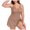 Khaki, variant on Women 1 Piece Swimsuit Lady Girls Color Block Print Bathing Suits Athletic Swimwear Costume Padded Swimsuit Monokini Push Up Swimwear