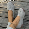 thumbnail image 2 of Platform Slip on Dress Shoes for Women 2025 Breathable Flower Casual Beach Wedge Walking Flats Loafers, 2 of 6
