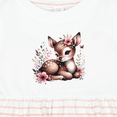 thumbnail image 4 of Inktastic Baby Girl Deer Cottagecore Girls Baby Dress, 4 of 5