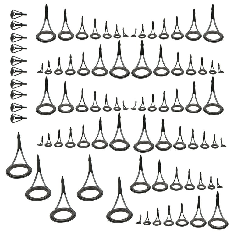 eyes for fishing pole OJYDOIIIY Rod Eyelet Repair Kit Complete, Emergency Quick-Fix Fishing Replacement Kit with Stainless Steel Guides Spinning/Casting Rod : Sports & Outdoors Fishing Rod Replacement Eyes for