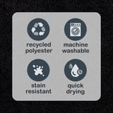 Mainstays Basic Elongated Toilet Lid Cover – 19x22 Inches, Tan, Ultra Soft 100% Recycled Polyester, Skid-Resistant, Made In USA