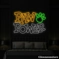 thumbnail image 2 of Glowneon Paw Power Neon Sign, Pet Paws Led Sign, Pet Shop Decor, Pet Paw Power Neon Light, 2 of 5