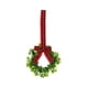 thumbnail image 1 of Ventas especificadas 1 paquete de decoración de gabinete con lazo de lino rojo y negro  pequeña  pequeña de Navidad planta de hoja verde simulada 24 cm ANGGREK Otros, 1 of 8