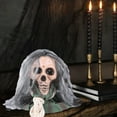 thumbnail image 4 of Voice Activated Walking Ghost Skull Decoration – Light Up Halloween Prop with Sound, Motion & Glowing Eyes – Horror Animatronic for Porch, Backyard, Party or Haunted House, 4 of 5