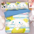 thumbnail image 1 of Sanrio Kawaii Anime Cinnamoroll Blanket 4-Piece Set Cute Cartoon Bed Sheet Quilt Set Bedding Lovely Toys for Girls Boys qym unisex, 1 of 2