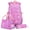 Purple, variant on Kids School Backpack Set for Girls, 3 in 1 School Bag with Lunch Bag & Pencil Case for Primary Middle Students - Black