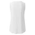 thumbnail image 4 of ZOHIUM Women's Summer Sleeveless Tank Top Loose Fit Casual Crew Neck T Shirts Basic Tee Tops (White,Xl), 4 of 4