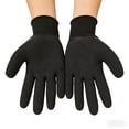 thumbnail image 3 of Gardening Gloves Thickened Latex Coated Thorn-Proof Working Glove Wear-Resistant Work Mitts for Digging Planting Weeding (Black), 3 of 9