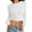 C-White308, variant on DHFJKG Women Cropped Top Pullover Layering Clothes Fitness Crewneck Solid Color Long Sleeve Baselayer Crop T-Shirt Soft Jumper Tops