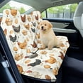 thumbnail image 3 of Xoenoiee Rooster Chicken Egg Print Car Seat Cover for Back Seat, Waterproof Bench Seat Cover, Universal Rear Bench Towel Seat Covers Nonslip Pet Backseat Protector for Cars Trucks SUVs, 3 of 7