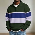 thumbnail image 3 of Horkkom Men Pullover Sweatshirt Fall Outfits Striped Sweatshirt Trendy Casual Sweatshirt L, 3 of 7