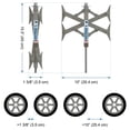 thumbnail image 5 of BAL 28012 X-Chock Pair Wheel Stabilizer Tire Chock Dual Tandem Axle Shaped Camping RV Travel Trailer 5th Fifth Wheel Camper 2-Pack - 28012 Norco Industries, 5 of 6