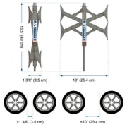 BAL 28012 X-Chock Pair Wheel Stabilizer Tire Chock Dual Tandem Axle Shaped Camping RV Travel Trailer 5th Fifth Wheel Camper 2-Pack - 28012 Norco Industries