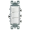 thumbnail image 2 of Leviton R62-01755-00W 15 Amp White Commercial Grade Decora AC Combination Switch Rocker, 2 of 2