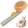 thumbnail image 1 of Cepillo para perros y gatos, cepillo para gatos de pelo corto y largo autolimpiante para eliminar eficazmente el pelo muerto y la capa inferior del pelo tomentoso, enredos muertos, limpieza con un so TUNC Sencillez, 1 of 5