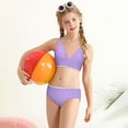 thumbnail image 5 of Girls Swimsuit Adjustable Double Strap Design Print Bikini Set with Swim Bottoms 2 Piece Bathing Suits for Girls 7-16 Years, 5 of 5