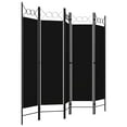 thumbnail image 2 of vidaXL 5-Panel Room Divider Black 200x180 cm, 2 of 4