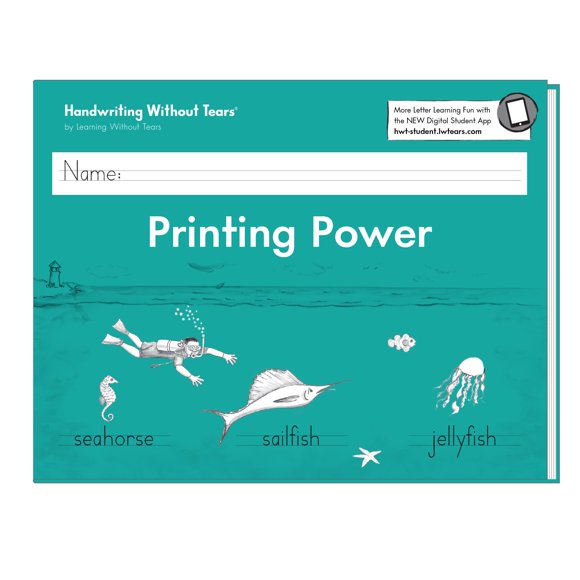 Libro de ejercicios Learning Without Tears Printing Power Age 7+ 2nd Grade+