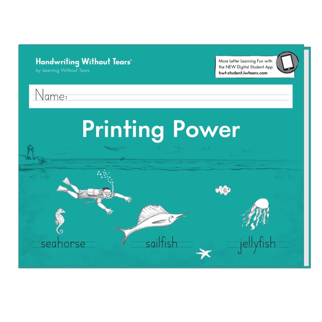 Libro de ejercicios Learning Without Tears Printing Power Age 7+ 2nd Grade+