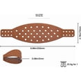 thumbnail image 2 of Wide Genuine Leather Headband Strap -Compatible with Audeze Maxwell Gaming Headset & Audeze MM-100 Professional Headphone,Premium Handcrafted, Durable, Comfortable, Cooler (Brown), 2 of 9